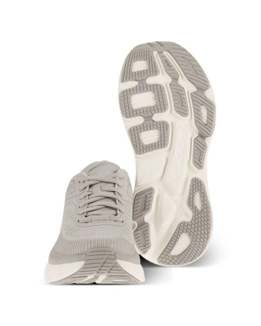 Hoka One One White Bondi 7 Mesh Sneakers