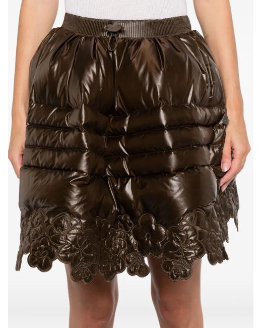 CECILIE BAHNSEN Brown X The North Face Quilted Mini Skirt