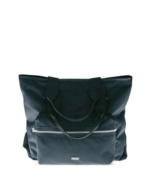 Sacai Blue Large Zip-Pocket Tote Bag for men