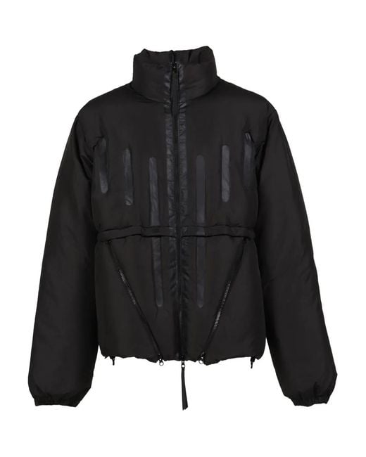 JUNTAE KIM Black Panelled Puffer Jacket for men