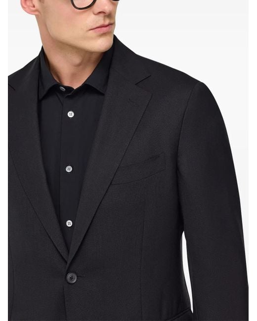 Boggi Blue Virgin Wool Blazer for men