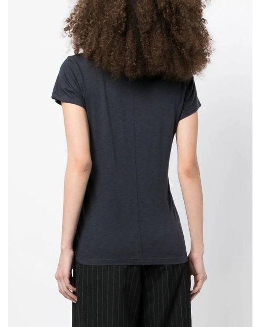Rag & Bone Blue Slub Tee Short-Sleeves T-Shirt