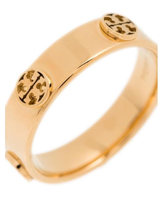 Tory Burch Metallic Miller 18k Gold-plated Stud Ring