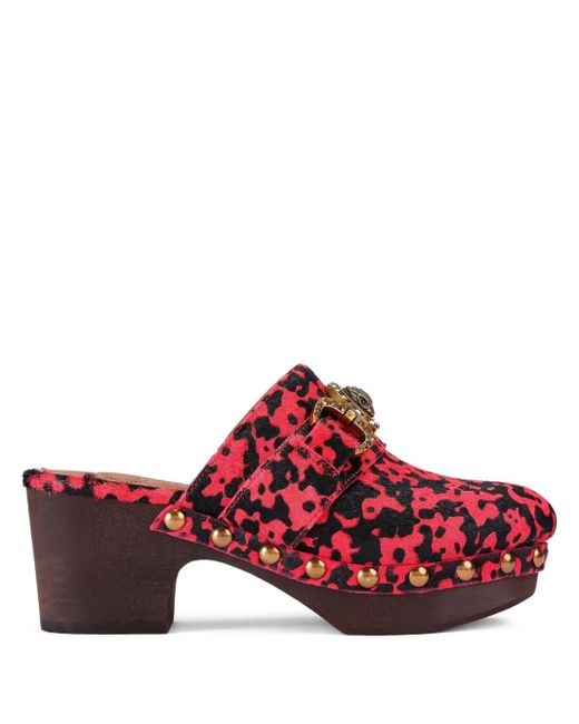 Mules Mansion con tacón de 35 mm Kurt Geiger de color Red