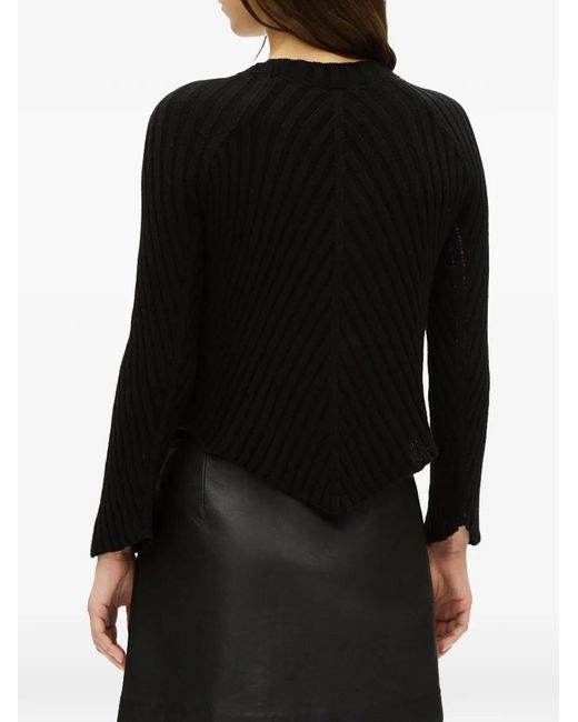 Ann Demeulemeester Black Cut-Out Sweater