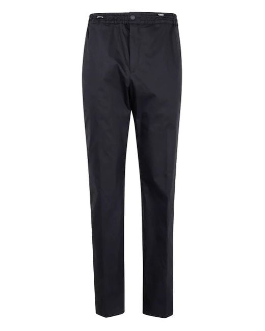 PT Torino Blue Drawstring-Waist Trousers for men
