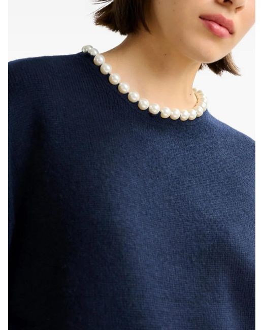 Essentiel Antwerp Blue "Inti" Pullover With Beads