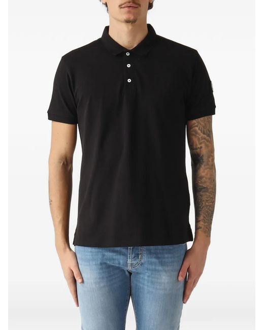 Colmar Black Buttoned Polo Shirt for men