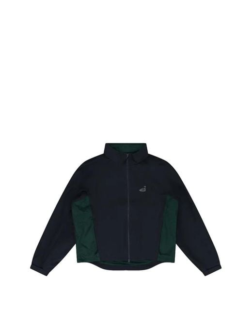 Aimé Leon Dore Blue Golf Nylon Tips Logo-Print Zip-Up Jacket for men