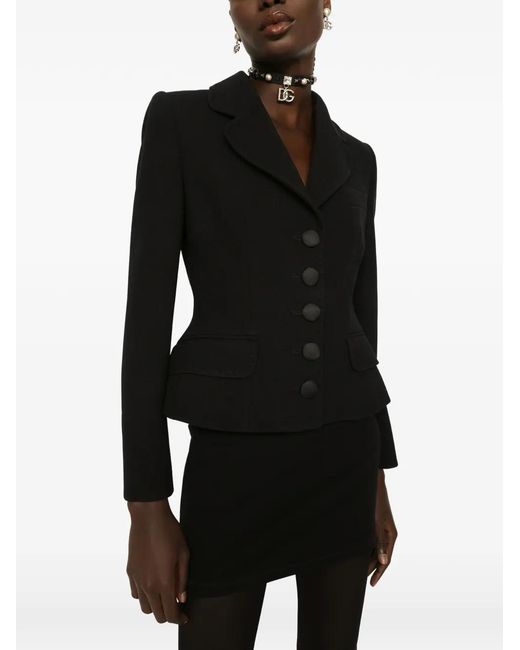 Dolce & Gabbana Black Dolce Single-Breasted Blazer