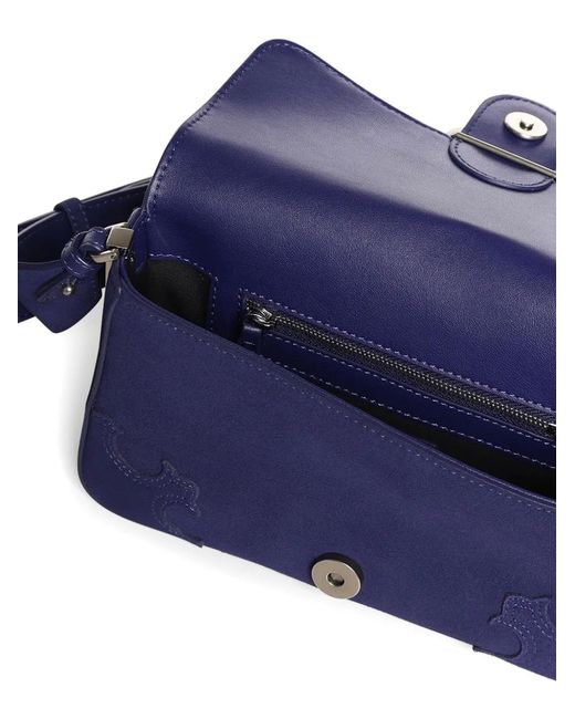 Pinko Blue Sac À Bandoulière À Plaque Logo