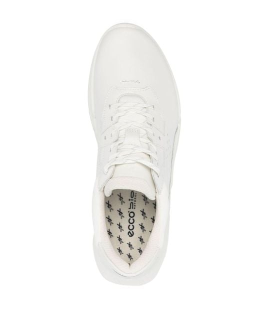 Ecco White Biom Leather Sneakers for men
