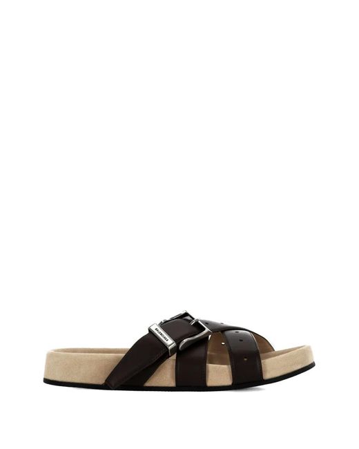 Balenciaga Black Buckle-Fastening Multi-Strap Sandals for men