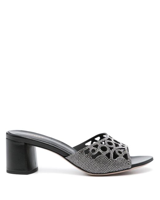 Sandalias con tacón de 60 mm Le Silla de color Black