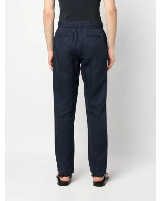 Orlebar Brown Blue Linen Straight-Leg Trousers for men