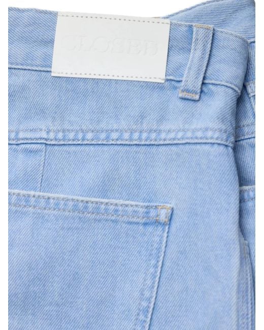 Closed Blue Jocy-X Frayed Denim Shorts