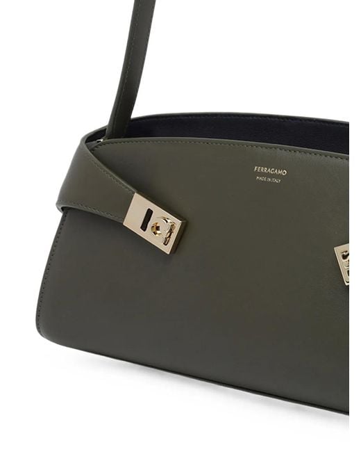 Ferragamo Black Hug East-West Shoulder Bag