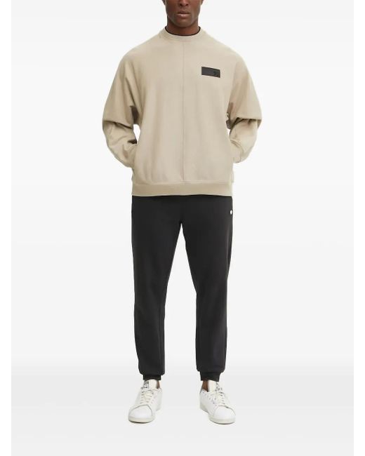 Sudadera con parche en el frente EA7 de hombre de color Natural