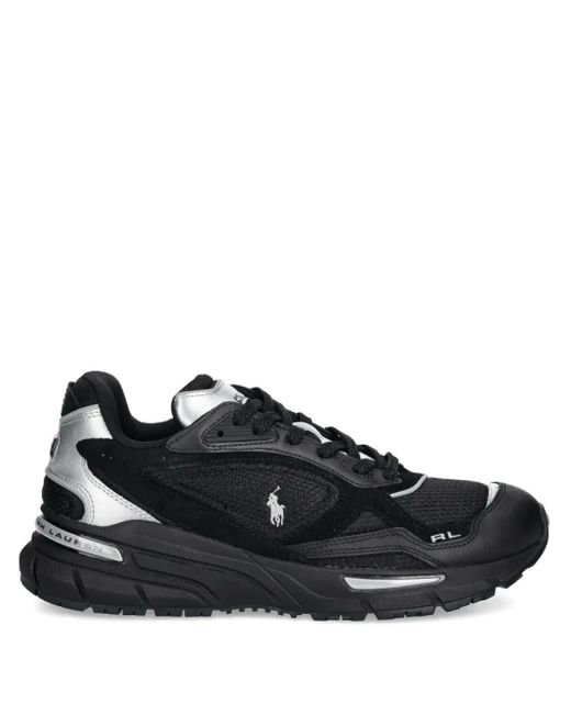 Polo Ralph Lauren Black Leather Sneakers for men
