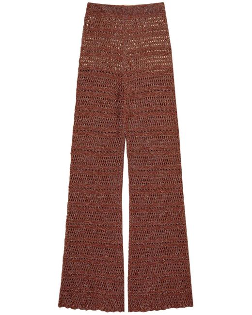Twinset Purple Knitted Trousers