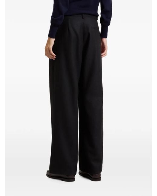Woolrich Black Darted Flannel Trousers