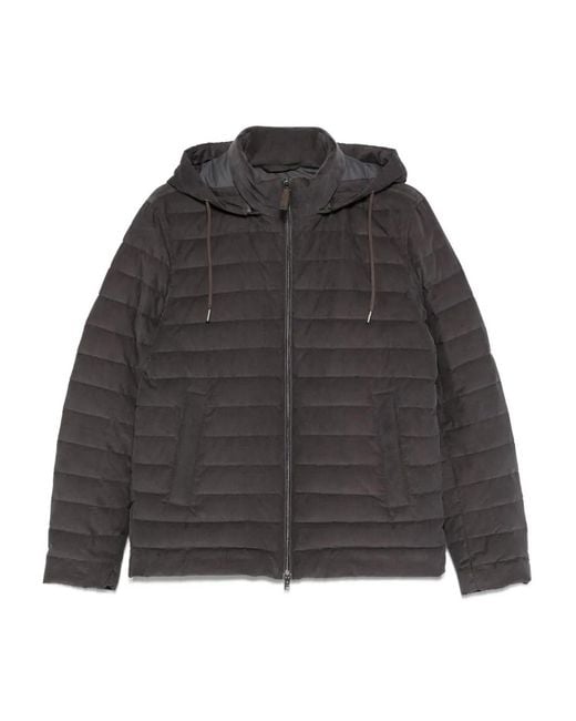 Herno Gray Cotton Cazadora for men