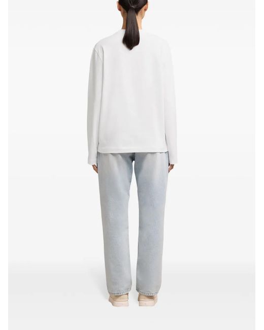 AMI White Ami De Coeur Long-Sleeve T-Shirt