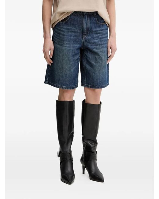 Miss Sixty Blue Cotton Shorts