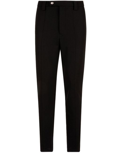 Bally Black Slim-fit Logo Tag Trousers for men