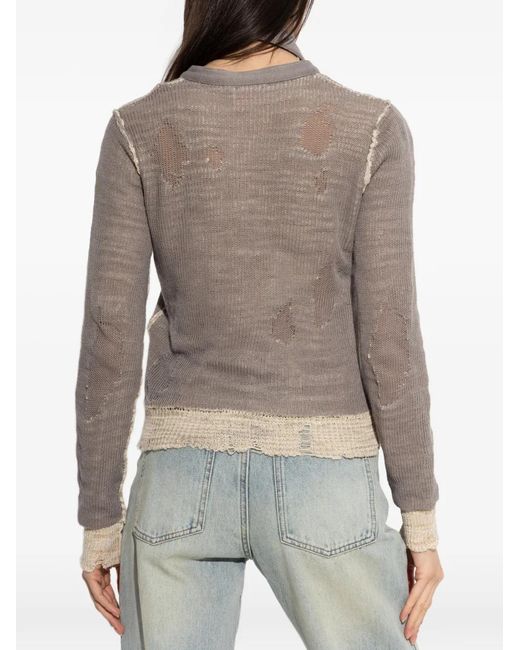 DIESEL White Dracarina Maglia