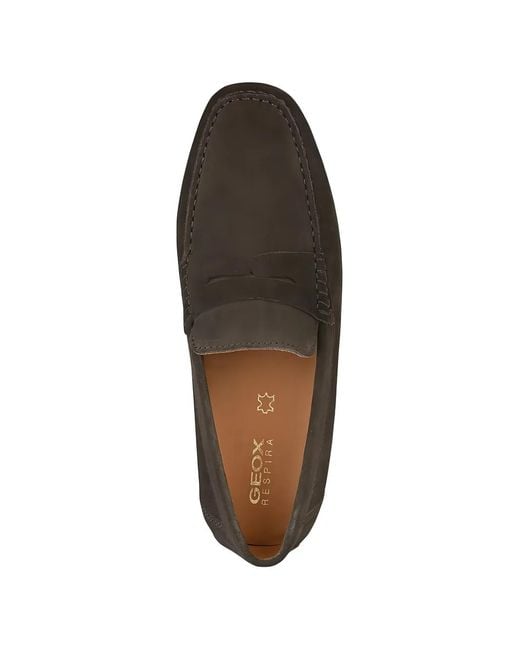 Geox White Kosmopolis Suede Loafers for men