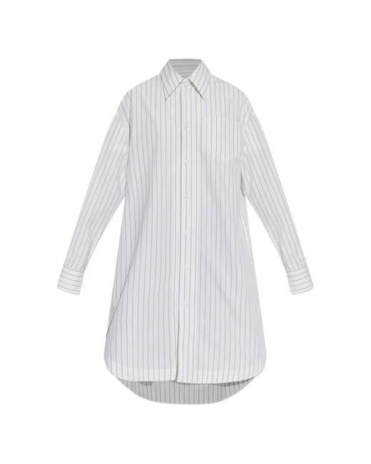 AMI White Shirt Dress