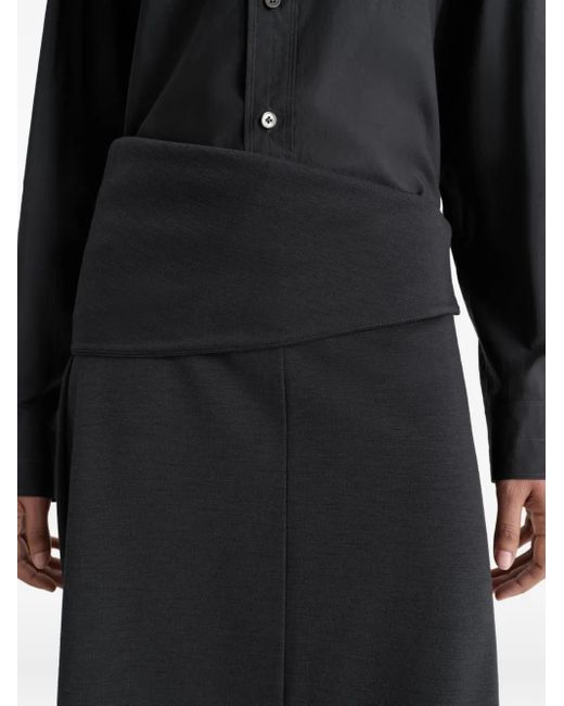 Gonna Con Design A Incrocio di Lemaire in Black