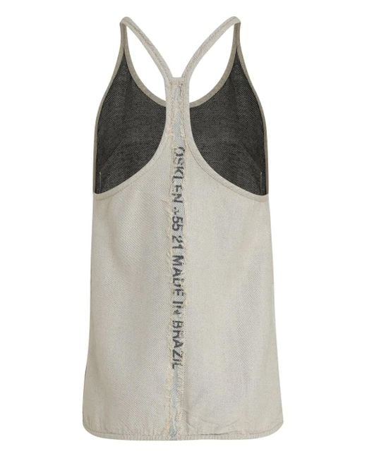 Osklen Gray Sleeveless Top