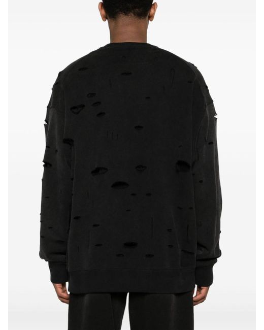 Givenchy Archetype Sweatshirt im Distressed-Look in Black für Herren