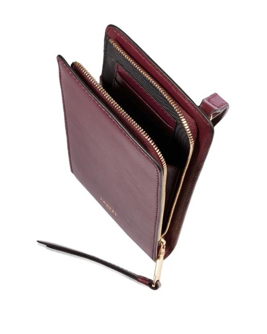 Lancel Purple Origami Zip-Fastening Mini Bag