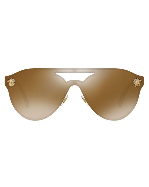 Aviator frame sunglasses Versace Eyewear en coloris Metallic