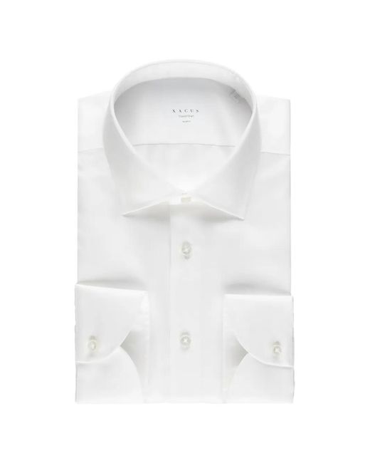 Xacus White Chemise Travel Shirt for men