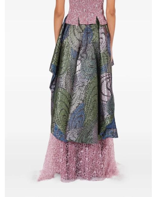 Lethicia Bronstein Pink Hela Layered Dress