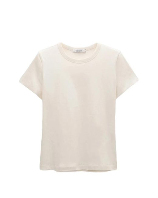 Dorothee Schumacher White Crew Neck Short-Sleeve T-Shirt