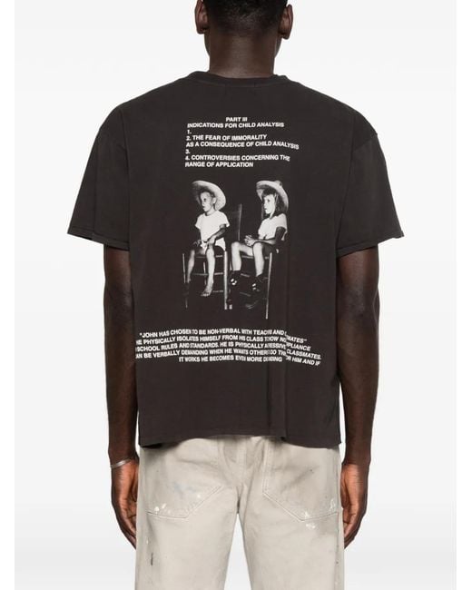 Enfants Riches Deprimes Black Graphic-Print T-Shirt for men