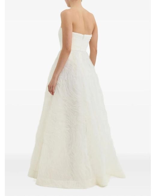 Rebecca Vallance White Willow Strapless Textured Bridal Gown