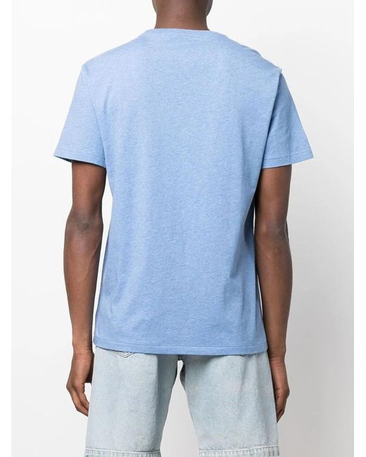 Polo Ralph Lauren Blue Custom Slim Fit Short Sleeve Tee for men