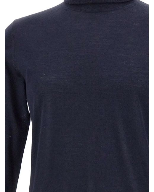 Kangra Blue Roll-Neck Sweater for men