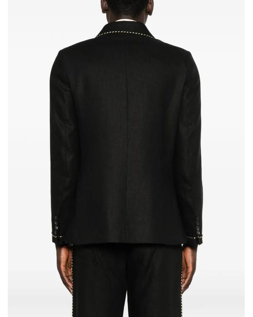 Bode Black Blazer À Design Un Bouton for men
