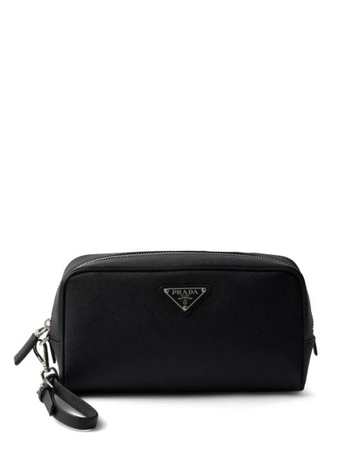 Prada Clutch aus Saffiano-Leder in Black für Herren