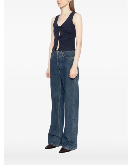 Reformation Blue Tefi Vest Top