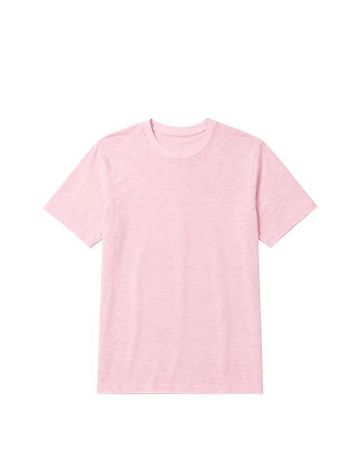 Mc2 Saint Barth Pink T-Shirt En Tissu Flammé for men