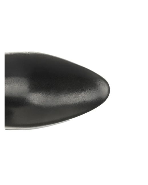 Paris Texas Black Leather Ankle Boots