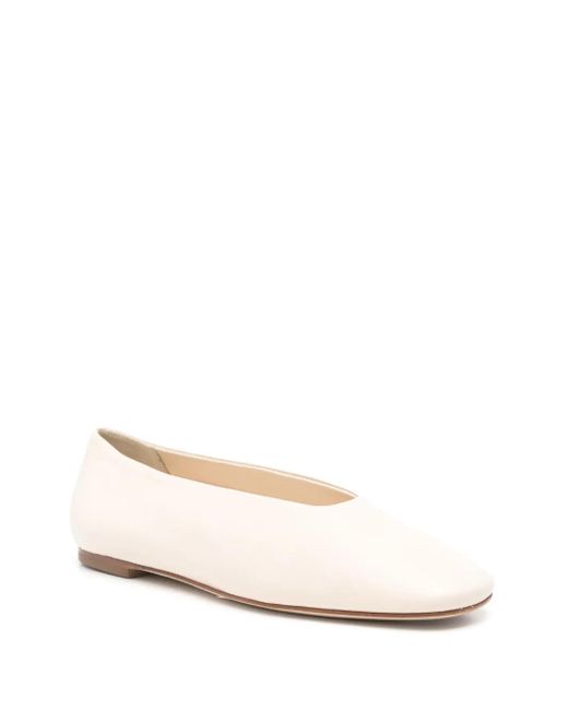 Aeyde Natural Kirsten Ballet Flats